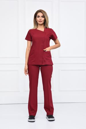 White Kadın Takım - Bordo