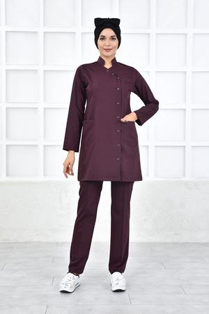 Kruvaze Kadın Tesettür Takım - Güvez