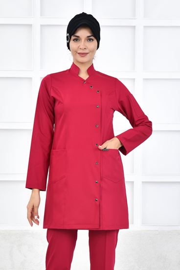 Kruvaze Kadın Tesettür Üst - Koyu Fuşya