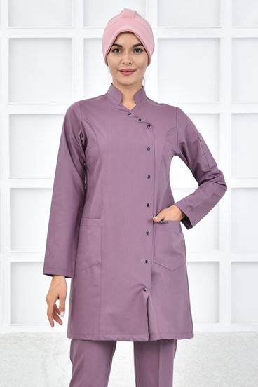 Kruvaze Kadın Tesettür Üst - Leylak