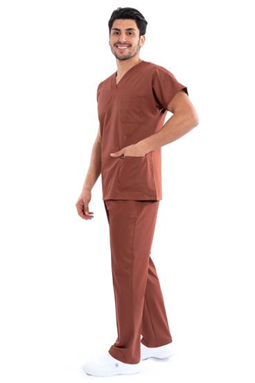 Greys Erkek Takım - Kiremit