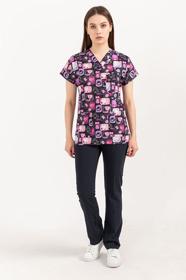 Greys Kadın Takım - Kedi Desenli