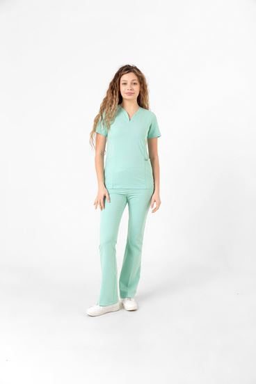 Drop Collar Kadın Takım - Su Yeşili