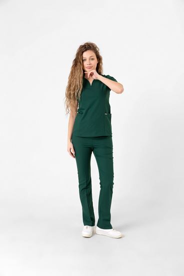 Drop Collar Kadın Takım - Zümrüt Yeşili