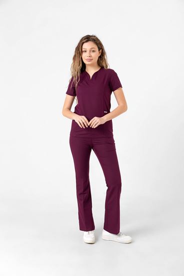 Drop Collar Kadın Takım - Mürdüm