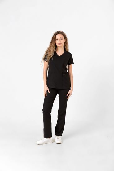 Butterfly Collar Kadın Takım - Siyah