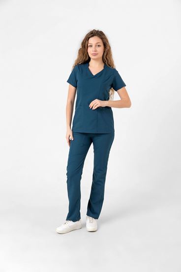 Butterfly Collar Kadın Takım - Petrol Yeşili