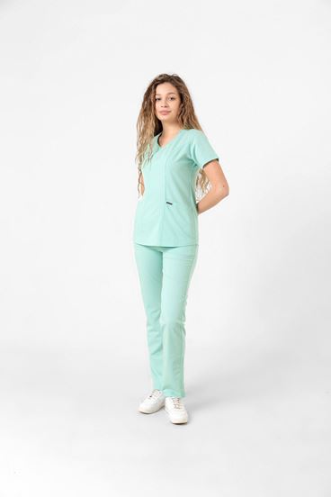 Butterfly Collar Kadın Takım - Su Yeşi̇li̇