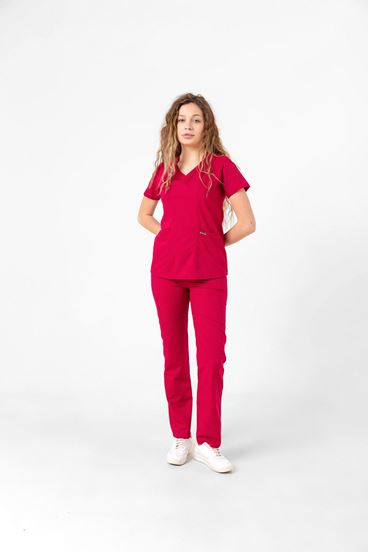 Butterfly Collar Kadın Takım - Fuşya