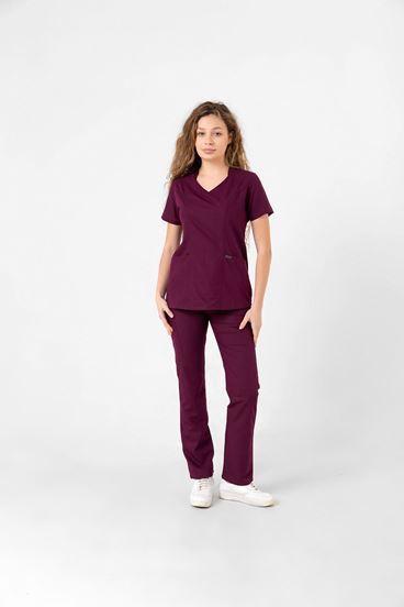 Butterfly Collar Kadın Takım - Mürdüm