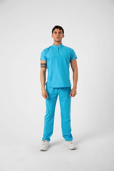 New Line Erkek Takım - Turkuaz Mavi