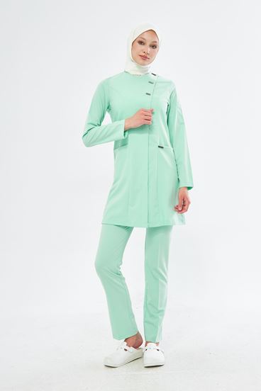 Elegance Kadın Tesettür Takım - Su Yeşili