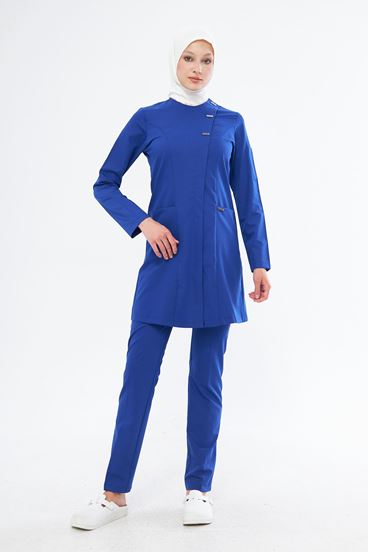 Elegance Kadın Tesettür Takım - Saks Mavi