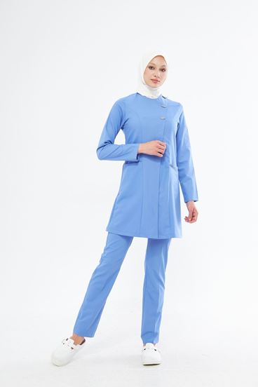 Elegance Kadın Tesettür Takım - Mavi