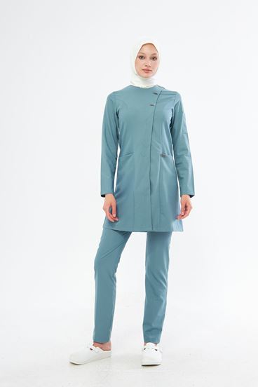 Elegance Kadın Tesettür Takım - A. Küf Yeşi̇li̇