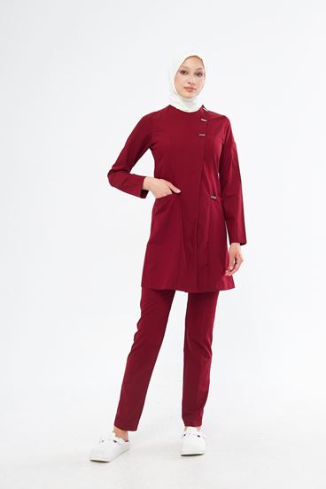 Elegance Kadın Tesettür Takım - Bordo