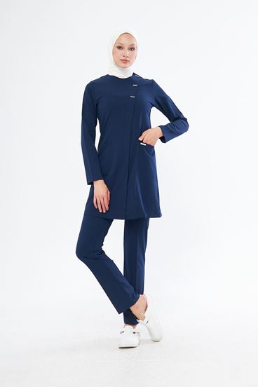 Elegance Santana Kadın Tesettür Takım - İndigo