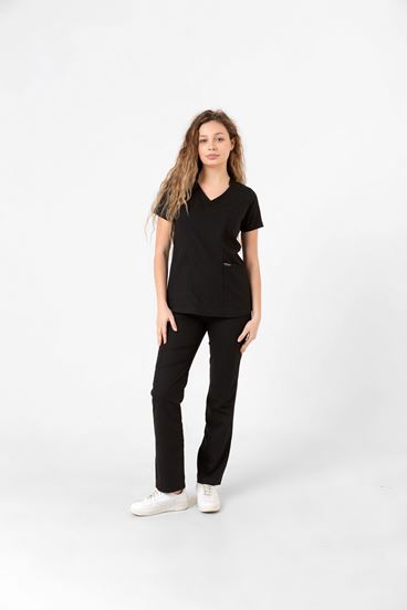 Butterfly Collar Kadın Takım - Siyah