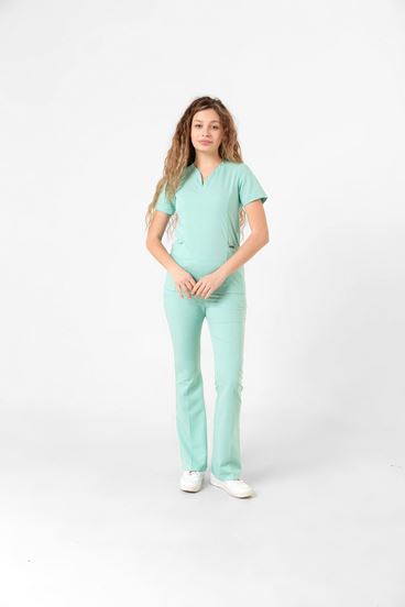 Drop Collar Kadın Takım - Su Yeşili