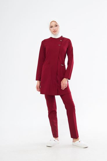 Elegance Kadın Tesettür Takım - Bordo