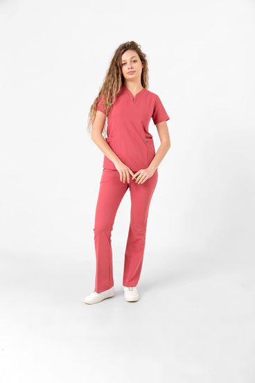 Drop Collar Kadın Takım - Gül Kurusu