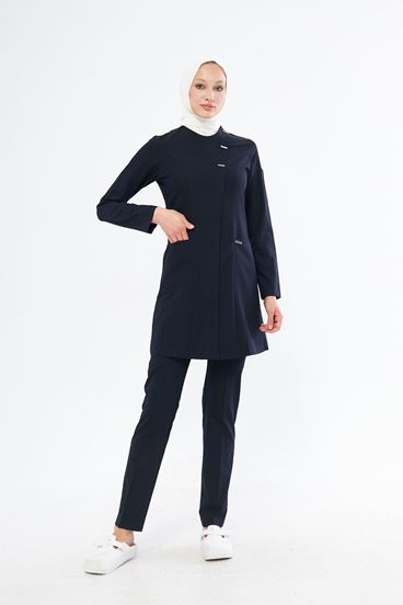 Elegance Kadın Tesettür Takım - Lacivert