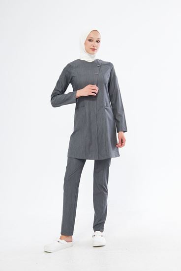Elegance Kadın Tesettür Takım - Antrasi̇t Gri
