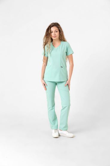 Butterfly Collar Kadın Takım - Su Yeşi̇li̇