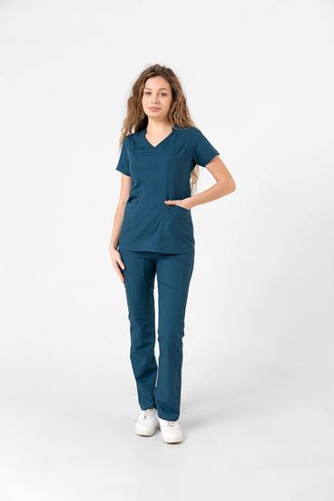 Butterfly Collar Kadın Takım - Petrol Yeşili