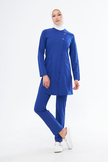 Elegance Kadın Tesettür Takım - Saks Mavi