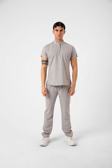 New Line Erkek Takım - Bulut Gri̇