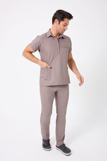 Planet Erkek Takım - Koyu Bej