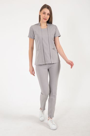 Square Collor Kadın Takım - Bulut Gri