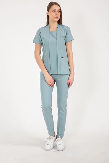 Square Collor Kadın Takım - A. Küf Yeşili