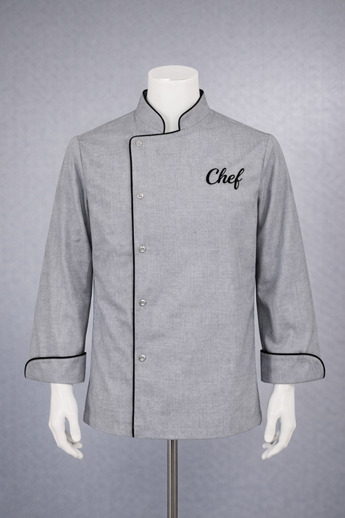 Chef Üniforma Açık Gri