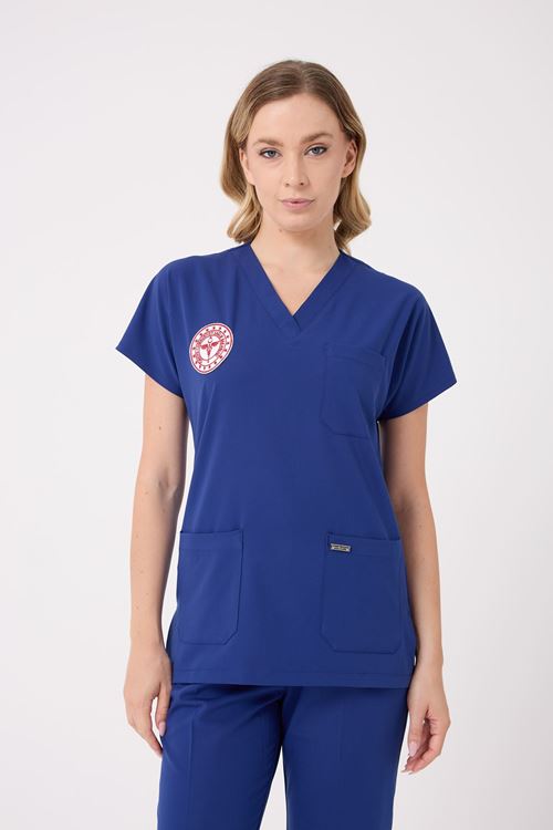 Temizlik Personeli Kadın Tek Üst  Dazzing Blue