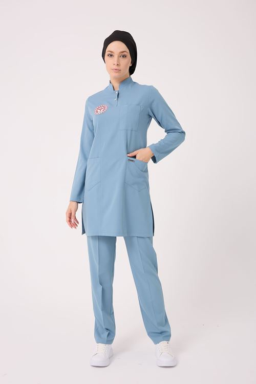 Hekim Kadın Tesettür Takım Alaskan Blue