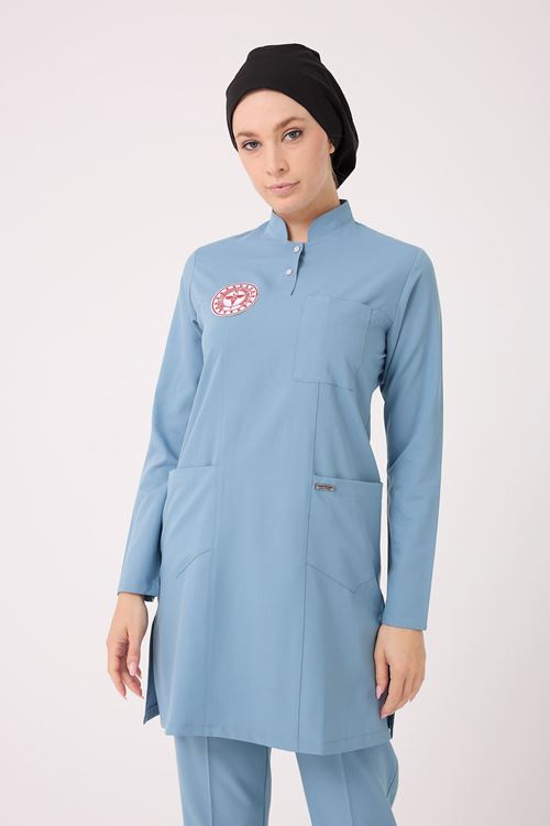 Hekim Kadın Tesettür Tek Üst Alaskan Blue