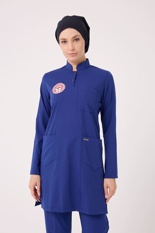 Temizlik Personeli Kadın Tesettür Tek Üst  Dazzing Blue