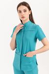 Collar Comfort Kadın Üst - Turkuaz Yeşili