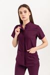 Collar Comfort Kadın Tek Üst  - Mürdüm