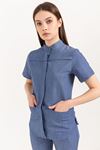 Collar Comfort Kadın Üst - Kot Rengi