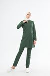 Elegance Kadın Tesettür Takım - Kına Yeşili